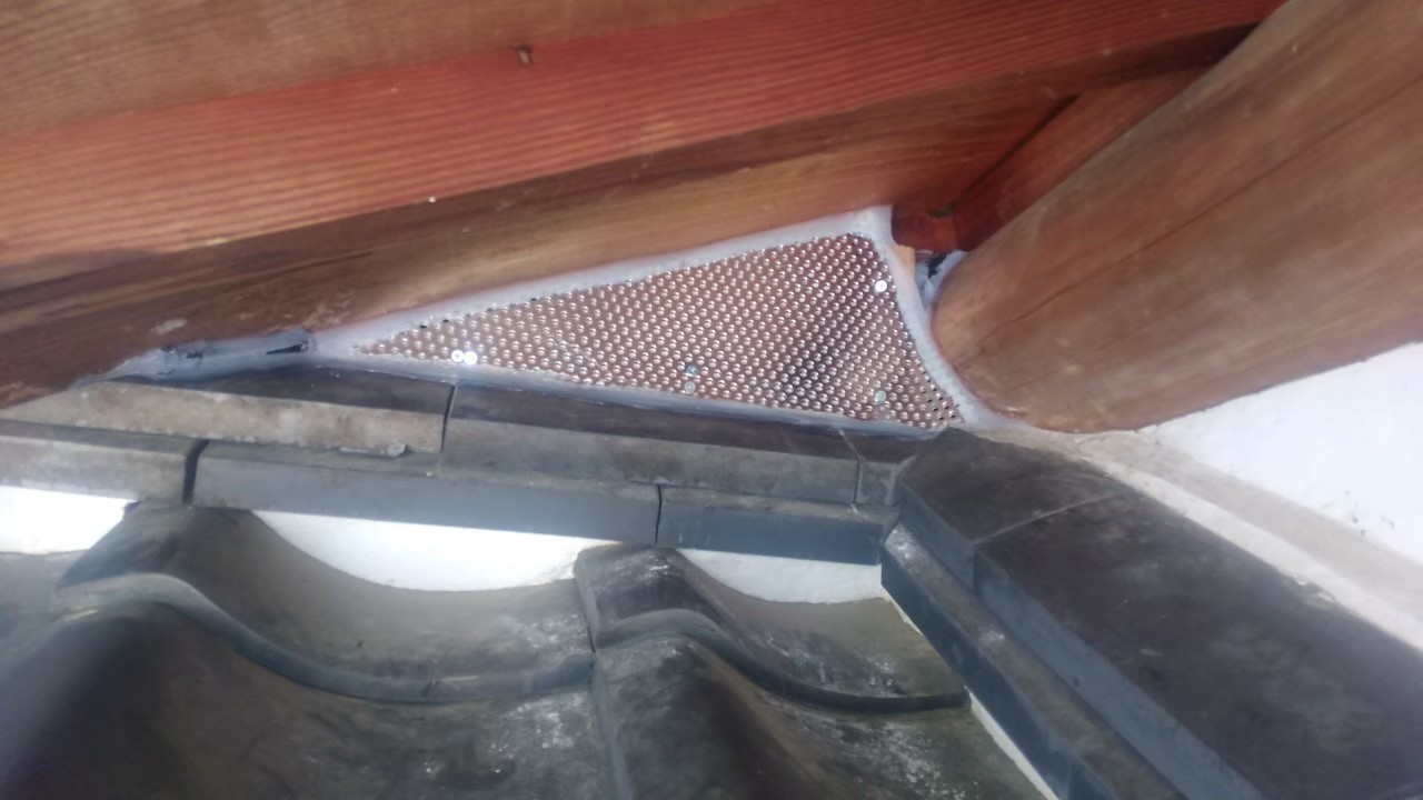 アライグマによる被害　Y様邸　駆除実績