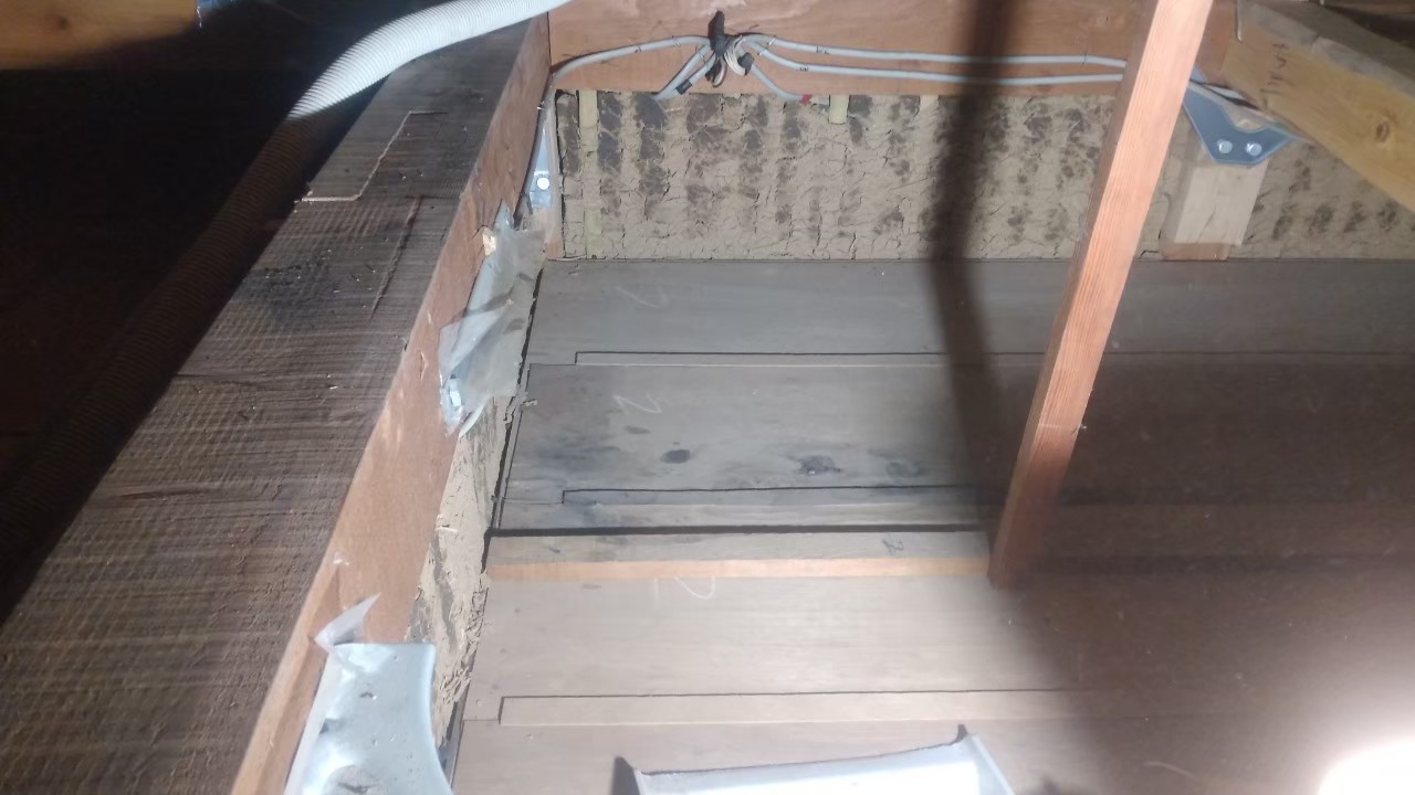 ハクビシンによる被害　K様邸　駆除実績