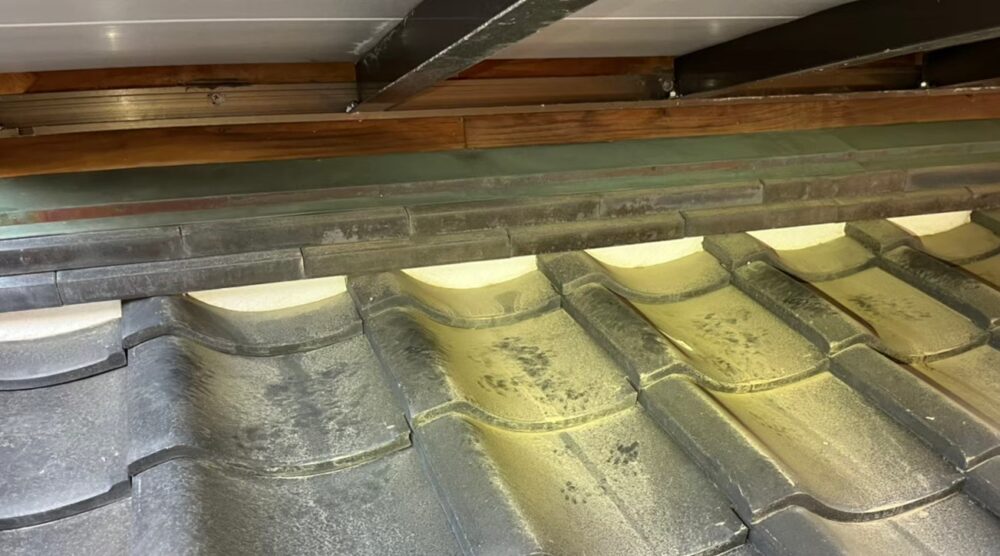 アライグマによる被害　Y様邸　駆除実績